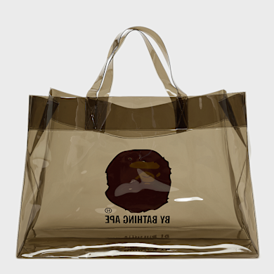 Acheter A Bathing Ape Ape Head Clear Bag en brun